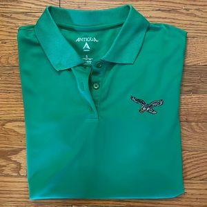 Womens Philadelphia Eagles Antigua Polo Kelly Green